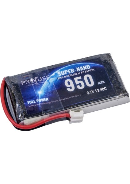 3,7V 1s 950MAH 40C Lipo Batarya