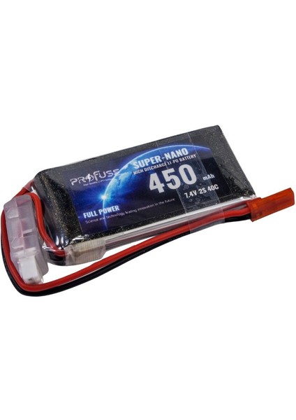 7,4V 2s 450MAH 40C Lipo Batarya