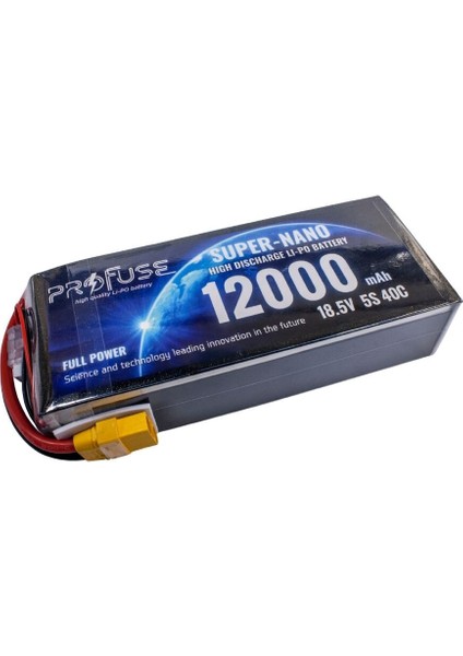18,5V 5s 12000MAH 40C Lipo Batarya