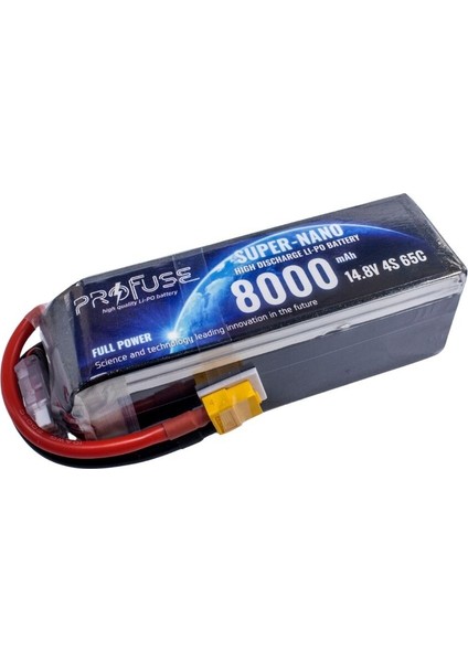 14,8V 4s 8000MAH 65C Lipo Batarya