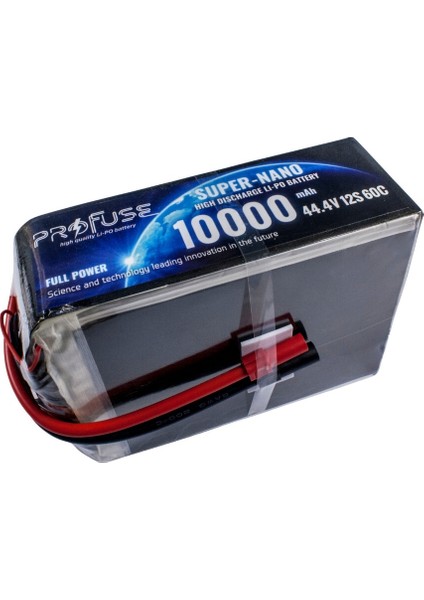 44,4V 12S 10000MAH 60C Lipo Batarya