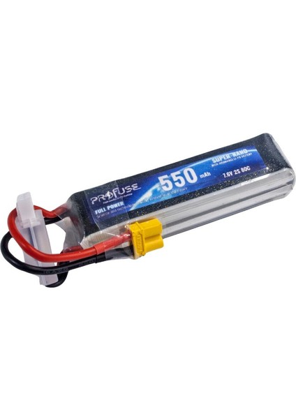 7,6V 550MAH 80C Lipo Batarya - Drone Pili