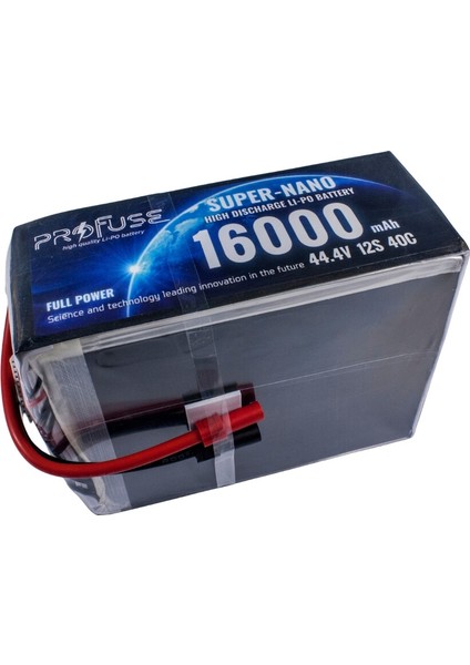 44,4V 12S 16000MAH 60C Lipo Batarya