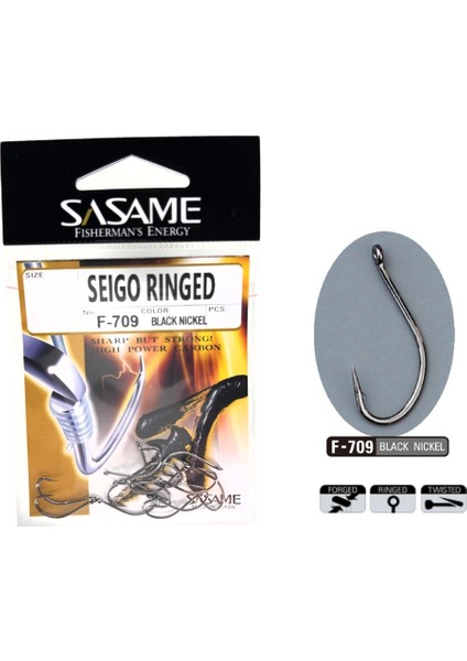 F-709 Bl Nickel Seigo Ringed Iğne Iğne No : 6