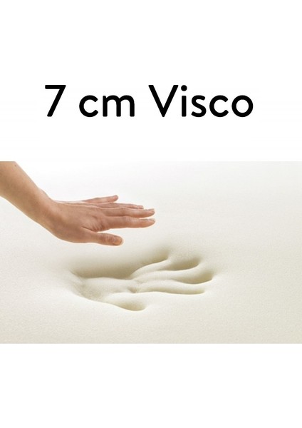 Ecotopper - 7 cm Visco Hafızalı Soft Sünger Yatak Pedi