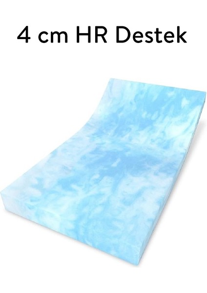 Ecotopper - 4 cm Marble Mermer Desenli Hr Destek Sünger Yatak Pedi