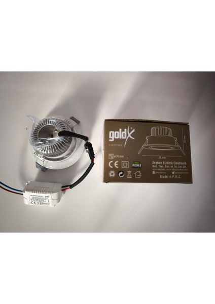 5W ZE738 6000K Beyaz Saten Kasa Sıva Altı Cop Led Spot fırsatları