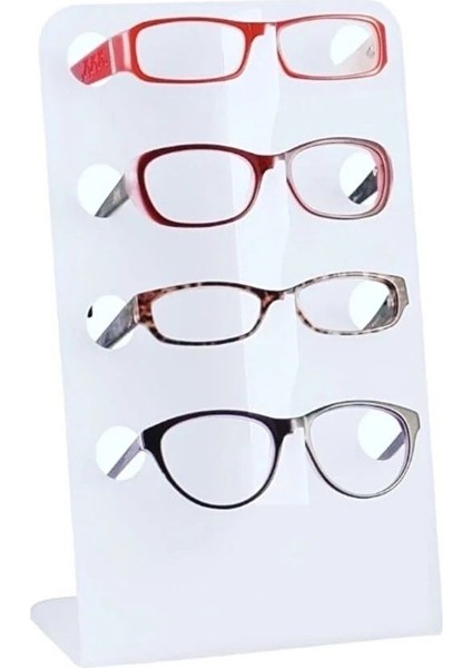 L Gözlük Standı (Beyaz)