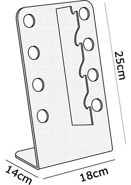 L Gözlük Standı (Beyaz) modelleri
