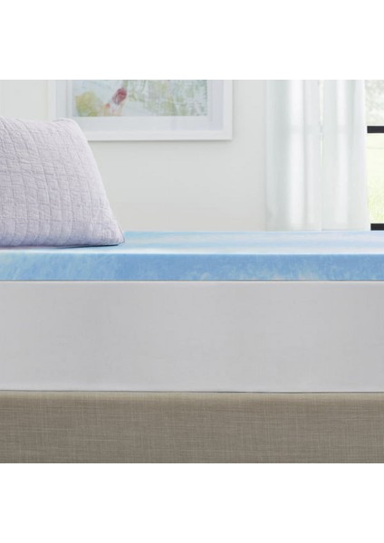 Ecotopper - 4 cm Marble Mermer Desenli Hr Destek Sünger Yatak Pedi