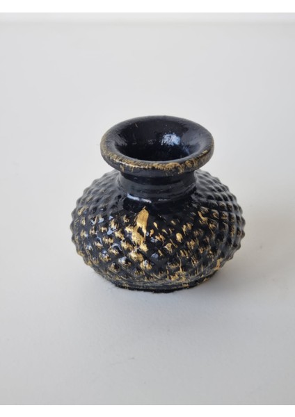 Siyah Gold Atlı Set-Yuvarlak Tepsi 2 Adet At Figürleri Kapaklı Kutu Mini Vazo fırsatları