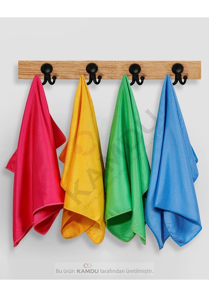 3 Adet Standart Boy 40 x 40 cm Baklava Desenli Mikrofiber Temizlik Bezi, Oto Cam Bezi,toz Bezi