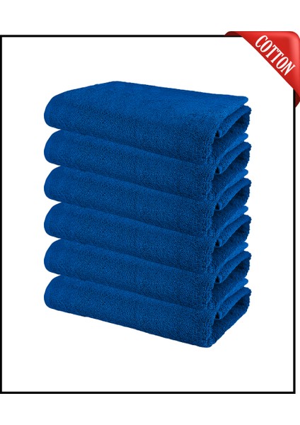 6 Adet Büyük Boy Pamuklu 50 x 90 cm , Fitness Havlusu , Spor Havlusu , Kuaför Havlusu