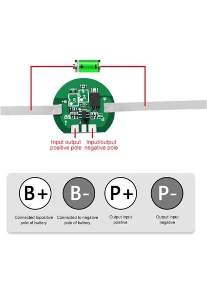 1s 3.2V 3A Lipo & Lion & 18650 Bms Batarya Koruyucu Balans Devresi