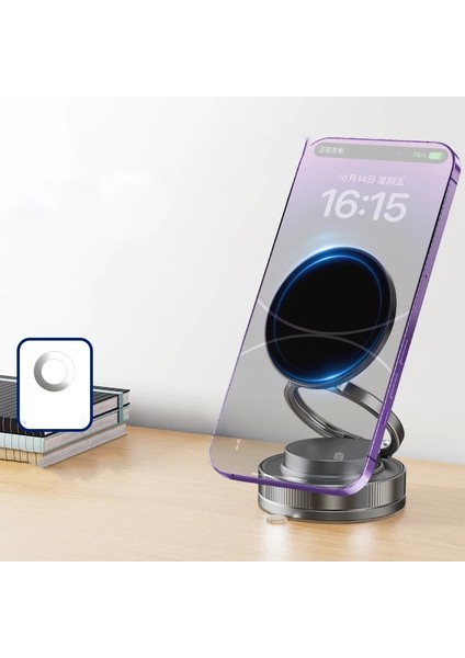 T28 Vakum Özellikli Dönebilen Magnetik Mutfak Masa Banyo Araç Telefon Tutucu fiyatları