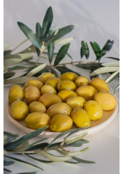 Domat Çeşidi Bütün Yeşil Zeytin Kokteyl 400 gr Cam Kavanoz