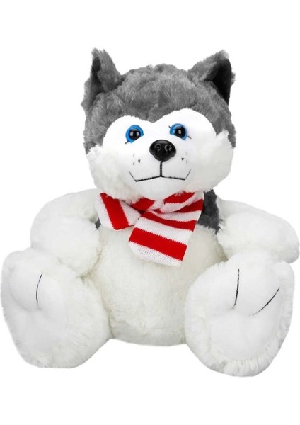 1030 Oturan Husky Atkılı Köpek 30 cm