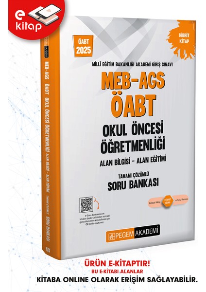 2025 MEB-AGS-ÖABT Okul Öncesi Öğretmenliği Alan Bilgisi - Alan Eğ