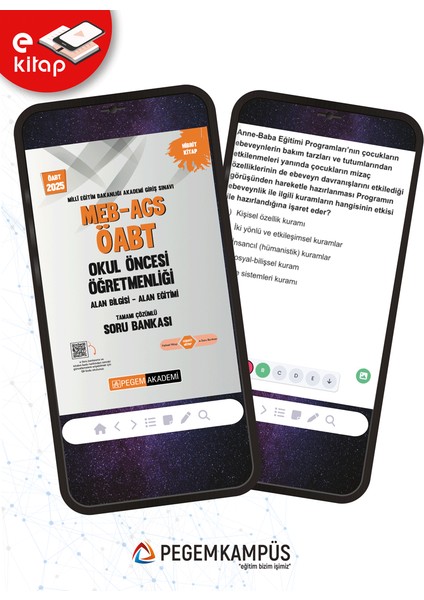 2025 MEB-AGS-ÖABT Okul Öncesi Öğretmenliği Alan Bilgisi - Alan Eğ