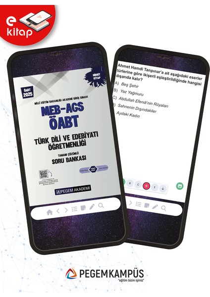 2025 MEB-AGS ÖABT Türk Dili ve Edebiyatı Öğretmenliği E-Soru Bank