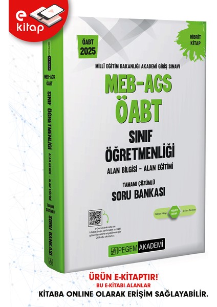 2025 Meb-Ags Öabt Sınıf Öğretmenliği E-Soru Bankası