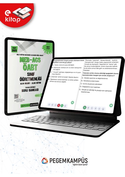 2025 Meb-Ags Öabt Sınıf Öğretmenliği E-Soru Bankası modelleri