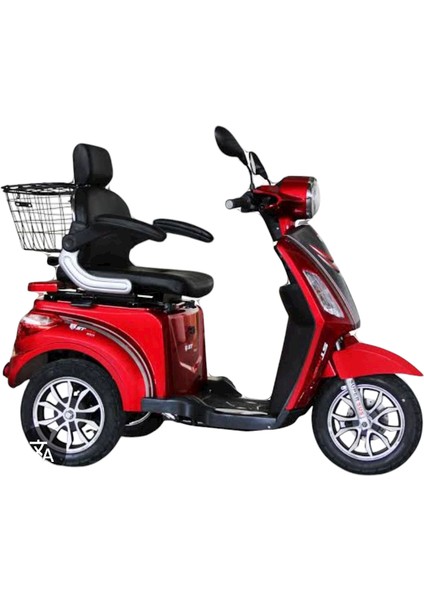3 Tekerlekli Elektrikli Motor Grenaj Takımı 16 Parça Kırmızı (Tek Kişilik Yuvarlak Farlı Model)