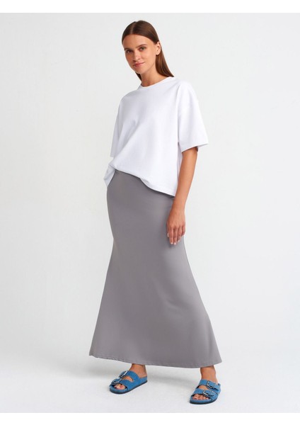 Kadın Oversize Kısa Kollu Pamuklu Beyaz T-Shirt - 31017 modelleri