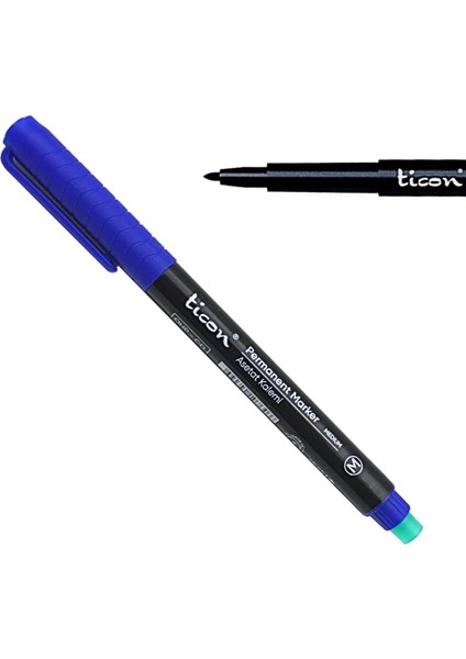 Permanent Asetat Kalemi M Uç Silgili Mavi 12 Adet modelleri