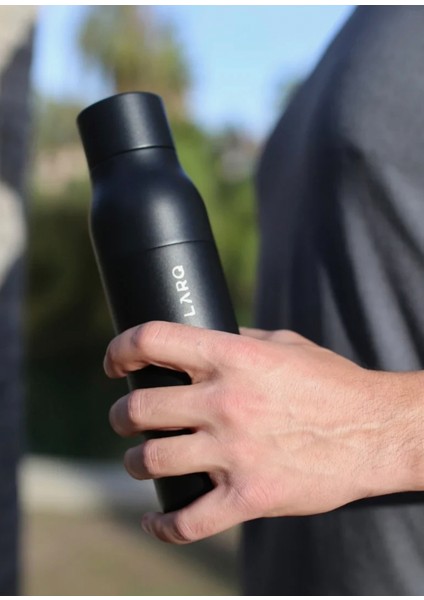 Twist Top Siyah Çelik Termos 500 ml