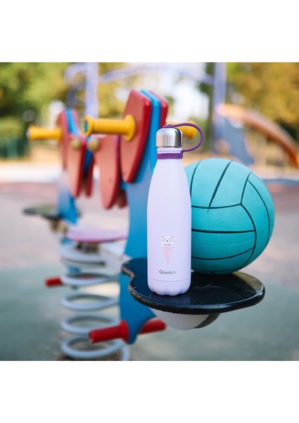 QK9005 Kids Isı Yalıtımlı Kedi Desenli Termos 500 ml