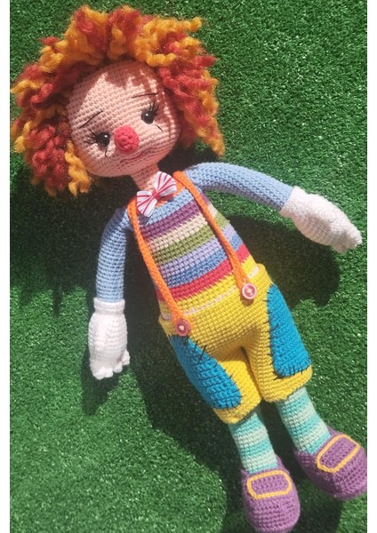 Palyaço Örgü Bebek 40 cm modelleri