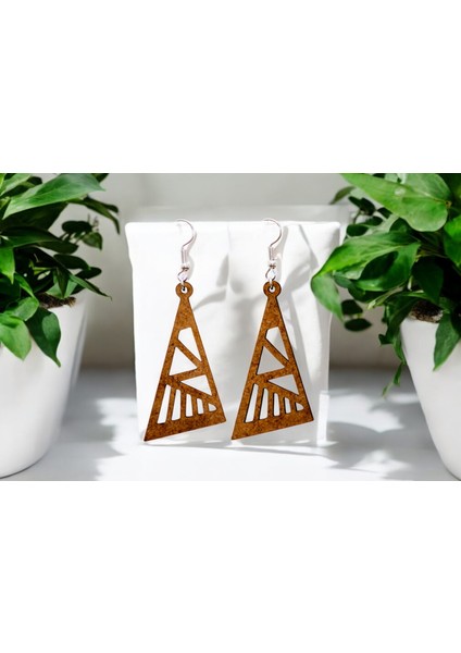 Ylndesign Wood & Craft - Lazer Kesim Ahşap Küpe fırsatları