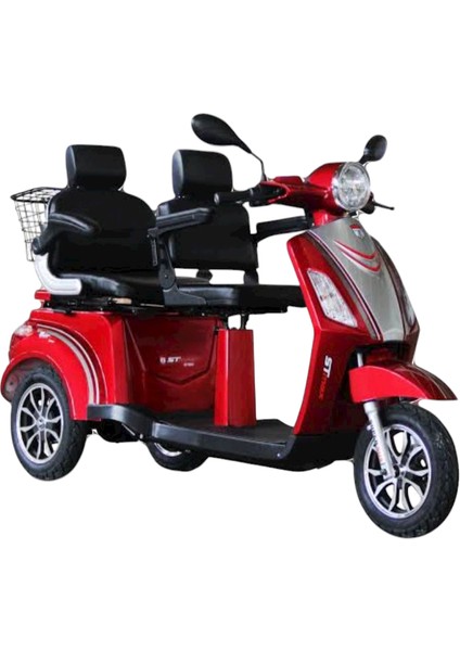 3 Tekerlekli Elektrikli Motor Grenaj Takımı 17 Parça Kırmızı Yuvarlak Far (Iki ve Üç Kişilik Model)