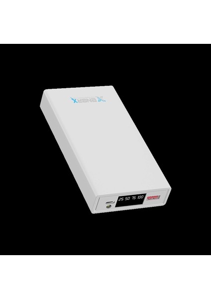 Enerx Powerbank 20000 mAh 2.1 Amper LED Göstergeli ENR-P2025DC Siyah