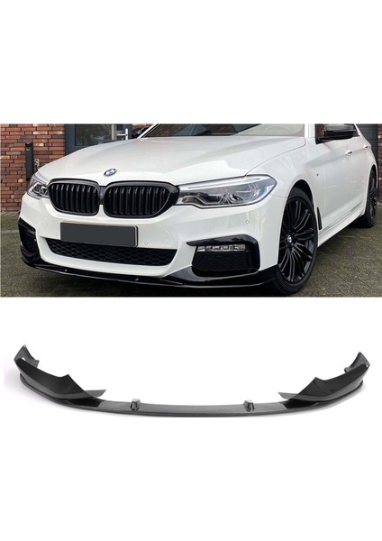 Bmw G30 Flaplı Ön Lip Tampon Eki M Performance 2017-2020 Parlak Siyah