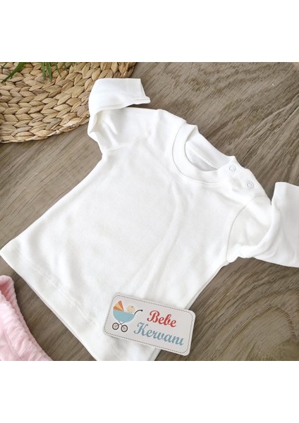 Kız Bebek %100 Pamuklu Pembe Kadife Kumaş Pelerinli Takım BBK5568