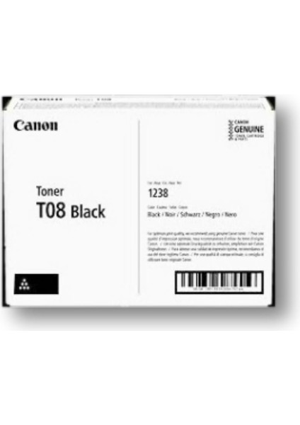 T08 3010C006 Siyah Orjinal Toner - LBP1238 / MF1238 (T15933) fiyatları