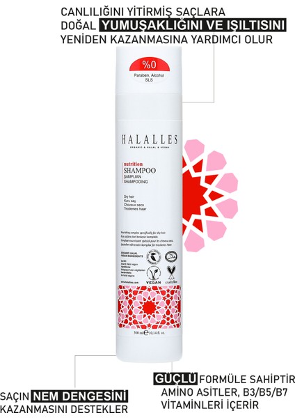 Besleyici Kuru Saçlar İçin Şampuan Sülfatsız & Vegan Formül 300 ml fiyatları