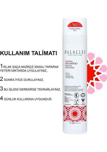 Besleyici Kuru Saçlar İçin Şampuan Sülfatsız & Vegan Formül 300 ml indirimleri