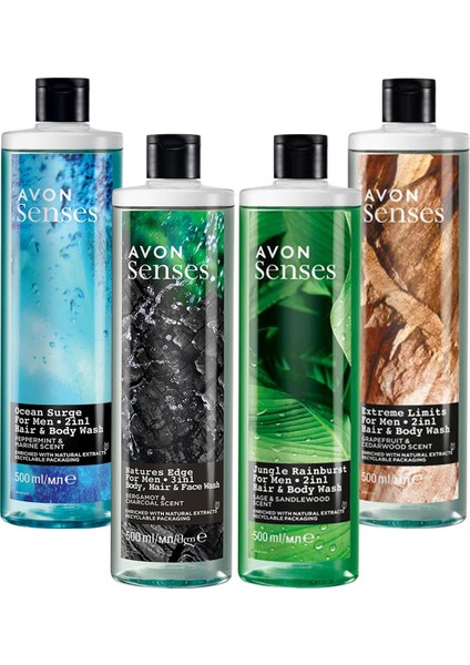 Nane Deniz Adaçayı Sandal Greyfurt ve Bergamot Kolu Erkek Duş Jeli Paketi