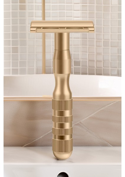 Shave S8 Full Metal Manuel Tıraş Makinesi + 40 Adet Platinum Yaprak Jilet