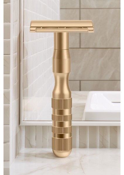 Shave S8 Full Metal Manuel Tıraş Makinesi + 40 Adet Platinum Yaprak Jilet