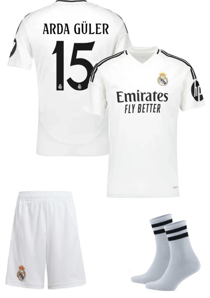 Real Madri’d 2024/2025 Sezon Arda Güler Futbol Çocuk Forması 3’lü Set