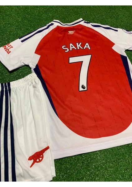 Arsenal Saka 2024/2025 Sezon Futbol Çocuk Forması 2’li Set