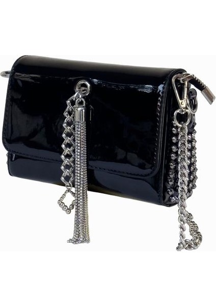Kriste Bell Çapraz Askılı Kadın Çanta Siyah Rugan 26547 fiyatları