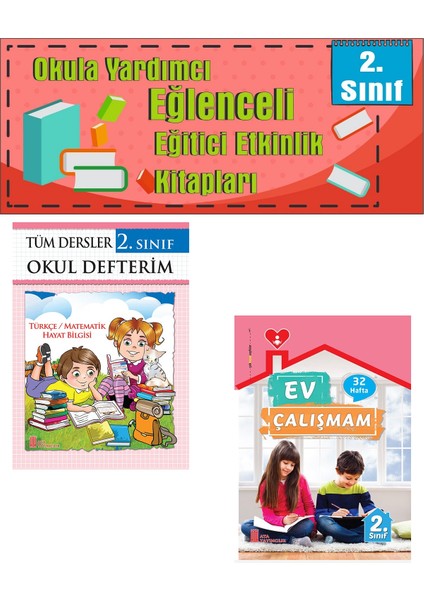 Ata 2.sınıf Okula Yardımcı Tüm Dersler Okul Defterim- Ev Çalışmam