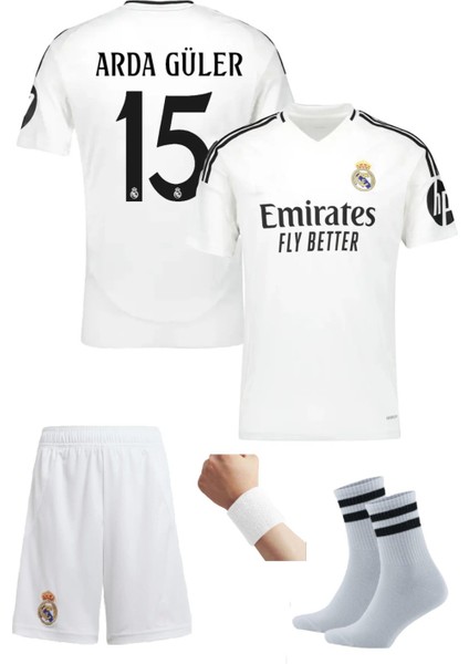Real Madri’d 2024/2025 Sezon Arda Güler Futbol Çocuk Forması 4’lü Set