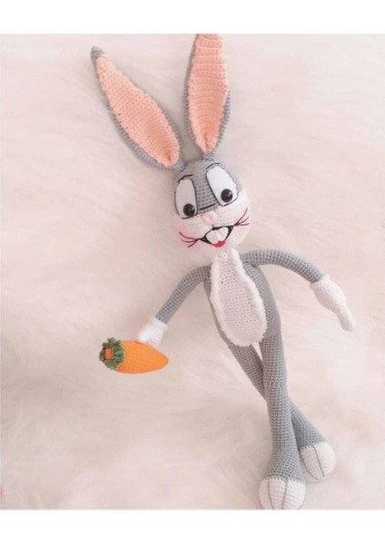 Buggs Bunny Organik Örgü Bebek 49CM fiyatları
