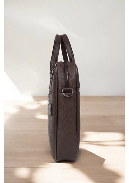 Lüx Unisex Kahverengi Laptop & Evrak Çantası 13"-14.6" Inç fiyatları
